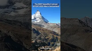 The EASIEST & MOST BEAUTIFUL HIKE IN THE WORLD!?| Gornergrat - Zermatt -  Hiking Switzerland Top 3
