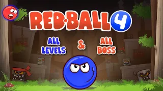 Red Ball 4 | Blue Ball with All Levels | All Boss | Full Gameplay