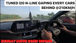 Tuned i20 N-Line Gaping Every Cars Behind @210Km/h | Stage 2 Tuned N-Line | Hyper Drive Hone Wrong