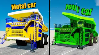 Jelly Car vs Metal Car #4 - Beamng drive