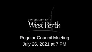 2021-07-26 Regular Council Meeting