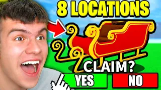 [DAY 3] How To FIND ALL 8 SLEIGH PART LOCATIONS In Roblox Car Dealership Tycoon! XMAS QUEST EVENT!