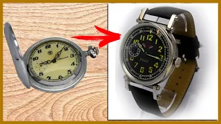 How to convert a pocket watch in to wristwatch/Из карманных в наручные часы