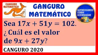 CANGURO MATEMÁTICO 2020 ECUACIONES