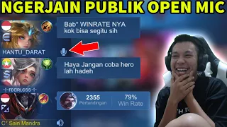 BAB* WINRATE NYA KOK BISA SEGITU SIH ! REAKSI KAGET PUBLIK OPEN MIC KETIKA LIAT WINRATE HAYABUSA KU!