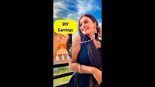 DIY Earrings 😱 #crafteraditi #youtubepartner #shorts #youtubeshorts #diy #diyjewelry @CrafterAditi