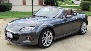 2014 / 2015 Mazda MX-5 Miata Grand Touring Start Up, Exhaust, Test Drive, and In Depth Review