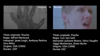 ORIGINAL VS. REMAKE - Psycho - Alfred Hitchcock vs. Gus Van Sant - Scena della doccia