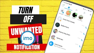 Turn Off Unwanted Notifications From Your imo App | Stop Annoying Notifications on imo