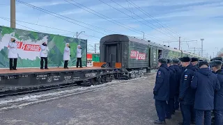 Военный эшелон "Сила в правде" на станции Рязань 2. РВ ТВ