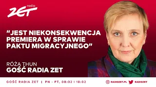 Róża Thun: Jest niekonsekwencja premiera w sprawie Paktu Migracyjnego