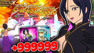 ABSURD DAMAGE COMBO?! FEST MERLIN + EASTIN COMBO! | Seven Deadly Sins: Grand Cross