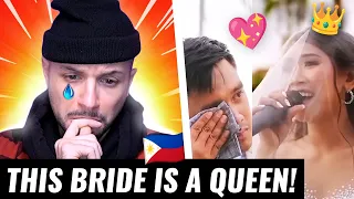 How Filipino brides 👰🏻 show their love to the groom! HONEST REACTION