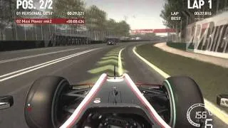 Formula One 2010 Game - lap of Melbourne