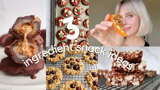 3-ingredient snack ideas that are actually good | vegan & healthy | chloe wheatland