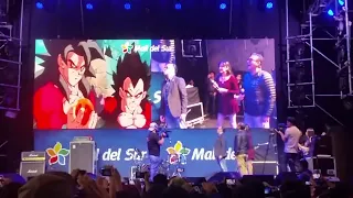 Mario Castañeda y René García (Las voces de Goku y Vegeta) En el Friki Festival 2018 en Lima-Peru