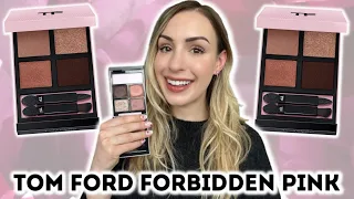 THE BEST ONE YET?!? 😳 TOM FORD FORBIDDEN PINK EYESHADOW QUAD | SWATCHES, APPLICATION, REVIEW