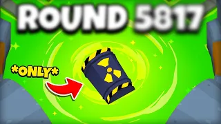 How far can you get on just the barrel on Spillway? (BTD 6)