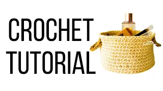 Beginner Basket | Crochet Basket Pattern for Beginners | Easy, Fast & Fun Crochet Basket