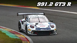 2021 Porsche 991.2 GT3 R | flybys & Downshifts | Spa test