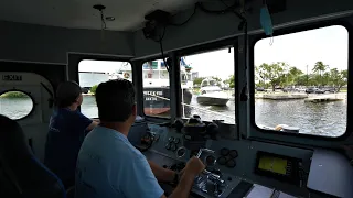 Pulling A Ship Tug Boat Captain Avoids Bad Boaters !( Miami River  )