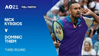 Nick Kyrgios v Dominic Thiem Full Match | Australian Open 2021 Third Round