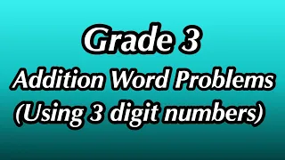 Grade 3 Addition Word Problems (using 3 digit numbers) | Miss Mzizi | South African FP Teacher