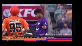 Sandeep Lamichhane bowling in BBL,1 important wicket in a 1st over #creditcricketaustralia