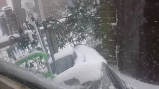 Snowed in, blizzard in Great Yarmouth 28/2/2018