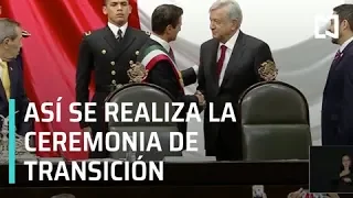 Inicia ceremonia de transición de poderes entre Peña Nieto y AMLO - Transición 2018