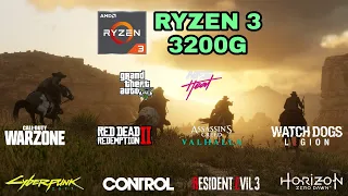 Amd Ryzen 3 3200G (Vega 8) - 10 Games Tested in 2021