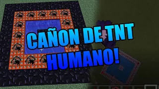 Cómo Hacer un Cañón Humano de TNT en Minecraft