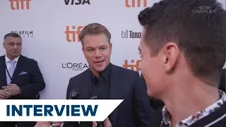 Matt Damon and Christian Bale from Ford v Ferrari share stories about their first cars | TIFF 2019