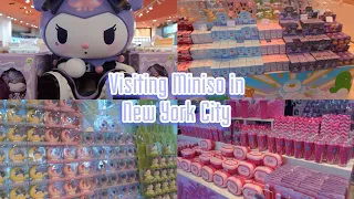 [VLOG] Visiting Miniso in New York City Sanrio & Barbie Collections Kuromi Cinnamoroll Hello Kitty