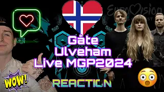Gåte - Ulveham - LIVE REACTION (Melodi Grand Prix 2024, Semi-Final 2) NORWAY