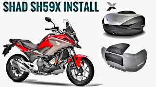 SHAD SH59X Top Case - Full Installation Guide & Presentation (Honda NC750X)