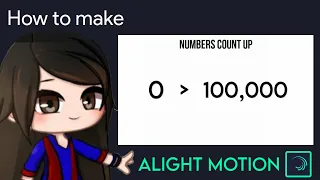 Subscribers Number Count Up Tutorial in Alight Motion || Gacha Stu-Club Tutorial || Re-upload
