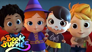 Cinq petits monstres | Rimes d'halloween | Boom Buddies en Français | Chansons pour enfants