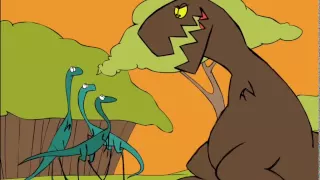 T Rex cartoon - dinosaur animation