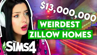 Recreating the WEIRDEST Zillow Homes in The Sims 4