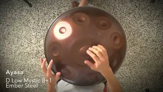 Ayasa Handpan | D Low Mystic 8+1 Ember