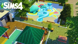 Growing Together: Pack/Splash Pad Park🪁| The Sims 4 Speed Build No CC