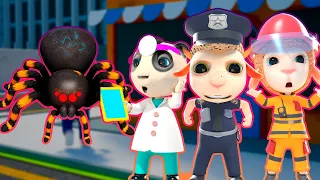 Nursery Rhymes & Kids Songs👻👮‍♂️💀 Team of Brave Rescuers👻👮‍♂️💀Save the Citizens from Monsters