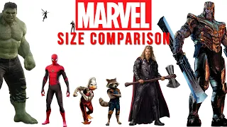 MARVEL Size Comparison | Biggest marvel characters | Satisfying Video