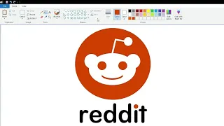 How to draw the Reddit logo using MS Paint | How to draw on your computer