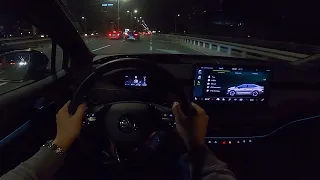 2023 Skoda ENYAQ RS Coupe [299 HP] Night POV test (amazing LED lights) CARiNIK