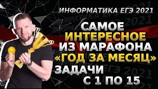 Самые жесткие задачи марафона ГОД ЗА МЕСЯЦ | ЕГЭ 2021 по информатике