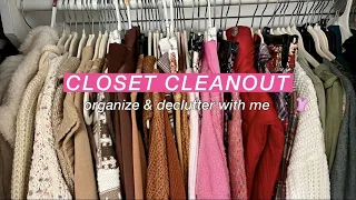 SPRING CLOSET CLEANOUT 2023 | organizing + decluttering my closet