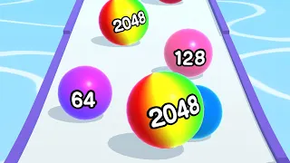 Ball Run 2048 - All Levels Gameplay Android, iOS ( Levels 1650 )
