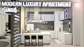 MODERN LUXURY APARTMENT 💰| Stop Motion Build | No CC | Sims 4